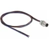 Delock M8 Einbaukabel A-kodiert 3 Pin Stecker für Panel mit offenen Kabeln Front Montage 0,5 m