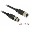 Delock M8 Sensor- / Aktorverlängerungskabel 6 Pin Stecker zu M8 6 Pin Buchse wasserdicht 10 m