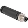 Delock M8 Steckverbinder A-kodiert 3 Pin Stecker zur Montage mit Schraubanschluss