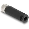 Delock M8 Steckverbinder A-kodiert 3 Pin Buchse zur Montage mit Schraubanschluss