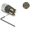 Delock M8 Steckverbinder A-kodiert 4 Pin Buchse zur Montage mit Schraubanschluss