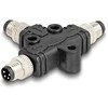 Delock M8 T-Splitter A-kodiert 4 Pin 1 x Stecker zu 2 x Stecker Parallelschaltung