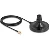 Delock Magnetischer Antennen Standfuß 1 x N Buchse zu 1 x RP-SMA Stecker ULA100 3 m outdoor juodas