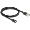 Delock Magnetisches USB-Ladekabel juodas 1 m