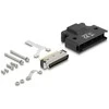 Delock MDR Stecker 50 Pin Lötanschluss mit Gehäuse
