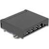 Delock Mini Desktop Patchpanel RJ45 Buchse 4 Port Cat.6A geschirmt juodas - zur Montage an Tisch, Wand oder Hutschiene