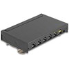 Delock Mini Desktop Patchpanel RJ45 Buchse 6 Port Cat.6A geschirmt juodas - zur Montage an Tisch, Wand oder Hutschiene