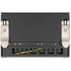 Delock Mini Desktop Patchpanel RJ45 Buchse 6 Port Cat.6A geschirmt juodas - zur Montage an Tisch, Wand oder Hutschiene
