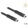 Delock Mini DisplayPort Kabelis 16K 60 Hz 80 Gbps 1 m