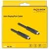 Delock Mini DisplayPort Kabelis 16K 60 Hz 80 Gbps 1 m