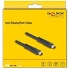 Delock Mini DisplayPort Kabelis 16K 60 Hz 80 Gbps 1,5 m
