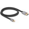 Kabelis Delock DisplayPort Mini - DisplayPort 1 m juoda (81091)