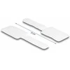 Delock Mini Klett-Kabelhalter L 90 mm x B 24 mm selbstklebend 10 Stück baltas