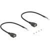 Delock Mini PCIe Adapteris full size zu 2 x USB 2.0 Typ-A Buchse 30 cm