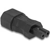 Delock DeLOCK 80469 Lyties keitiklis / Kabelis IEC 60320 C14 IEC 60320 C7 Juodas