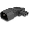 Delock DeLOCK 80473 mova / adapteris IEC 60320 C14 IEC 60320 C7 Juoda