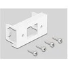 Delock Netzwerk Verlängerungskabel für Easy 45 Modul S/FTP RJ45 Buchse zu RJ45 Buchse Cat.6A 5 m juodas / baltas
