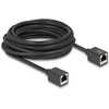 Delock Przedłużacz sieciowy RJ45 żeński-żeński Cat.6A S/FTP 7.5 m Juodas (90334)