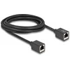 Delock Netzwerk Verlängerungskabel Kupplung RJ45 Buchse zu RJ45 Buchse Cat.6A S/FTP 3 m juodas