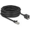 Delock Netzwerk Verlängerungskabel RJ45 Stecker zu RJ45 Buchse Cat.6A S/FTP 10 m juodas