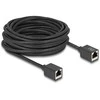 Delock Netzwerk Verlängerungskabel RJ45 Kupplung Buchse zu RJ45 Buchse Cat.6A S/FTP 10 m juodas