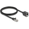 Delock Netzwerk Verlängerungskabel RJ45 Stecker zu RJ45 Buchse Cat.6A S/FTP 1 m juodas
