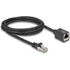 Delock Netzwerk Verlängerungskabel RJ45 Stecker zu RJ45 Buchse Cat.6A S/FTP 2 m juodas