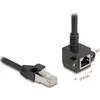 Delock Netzwerk Verlängerungskabel RJ45 Stecker zu RJ45 Buchse 90° gewinkelt Cat.6 F/UTP 3 m juodas