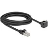 Delock Netzwerk Verlängerungskabel RJ45 Stecker zu RJ45 Buchse 90° gewinkelt Cat.6 F/UTP 3 m juodas