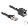 Delock Netzwerk Verlängerungskabel RJ45 Stecker zu RJ45 Buchse Cat.6A S/FTP 3 m juodas