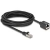 Delock Netzwerk Verlängerungskabel RJ45 Stecker zu RJ45 Buchse Cat.6A S/FTP 5 m juodas