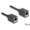 Delock Netzwerk Verlängerungskabel RJ45 Kupplung Buchse zu RJ45 Buchse Cat.6A S/FTP 10 m juodas