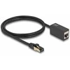 Delock Netzwerk Verlängerungskabel RJ45 Stecker zu RJ45 Buchse Cat.8.1 S/FTP 1 m juodas