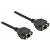 Delock Netzwerk Verlängerungskabel S/FTP RJ45 Buchse zu RJ45 Buchse Cat.6A 3 m juodas