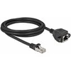 „DeLOCK“ tinklo prailginimo kabelis S/FTP RJ45 kištukas į RJ45 lizdą Cat.6A 1 m juodas, 2 m, Cat6a, S/FTP (S-STP), RJ-45, RJ45, juodas