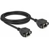 Delock Netzwerk Verlängerungskabel S/FTP RJ45 Buchse zu RJ45 Buchse Cat.6A 2 m juodas