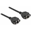 Delock Netzwerk Verlängerungskabel S/FTP RJ45 Buchse zu RJ45 Buchse Cat.6A 2 m juodas