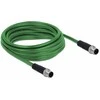 Molex PN DELOCK Netzwerkkabel M12 4 Pin D-kodiert ST zu ST TPU 5 m