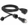 Delock Netzwerkkabel RJ45 Stecker zu RJ45 Stecker Cat.6 STP mit Verschlusskappe Outdoor IP68 staub- und wasserdicht juodas 3 m