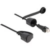 Delock Netzwerkkabel RJ45 Stecker zu RJ45 Stecker Cat.6 STP mit Verschlusskappe Outdoor IP68 staub- und wasserdicht juodas 2 m