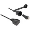 Delock Netzwerkkabel RJ45 Stecker zu RJ45 Stecker Cat.6 STP mit Verschlusskappe Outdoor IP68 staub- und wasserdicht juodas 1 m