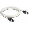 Delock Netzwerkkabel RJ45 Stecker zu Stecker Cat.6A S/FTP mit drehbarer Farbmarkierung 3 m baltas