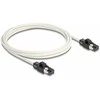 Delock Netzwerkkabel RJ45 Stecker zu Stecker Cat.6A S/FTP mit drehbarer Farbmarkierung 2 m baltas