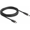 „DeLOCK“ nešiojamojo kompiuterio įkrovimo laidas, USB C tipo kištukas - Dell 4,5 x 3,0 mm kištukas, 1,5 m, USB C, 4,5 x 3,0 mm, 20 V