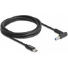 Nešiojamojo kompiuterio maitinimo adapteris Delock Notebook Kabelis ładujący USB Type-C™ Wtyczka do HP 4,5 x 3,0 mm Wtyczka (87971)