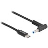 Nešiojamojo kompiuterio maitinimo adapteris Delock Notebook Kabelis ładujący USB Type-C™ Wtyczka do HP 4,5 x 3,0 mm Wtyczka (87971)
