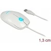 Pelė Delock 12537 - Ambidextrous - Optinė - USB Type-A - 1200 DPI - Baltas