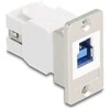 Delock Panel Mount USB 5 Gbps Typ-B Buchse zu USB Typ-A Buchse konisch