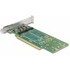 Kontroler Delock PCI Express 4.0 x16 Karta do 4 x wewnętrznych NVMe M.2 Key M 110 mm - Bifurcation - Low Profile Formfaktor
