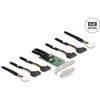 Delock PCI Express 4.0 x16 Karte zu 4 x SFF-8639 NVMe - Bifurcation - Low Profile Formfaktor